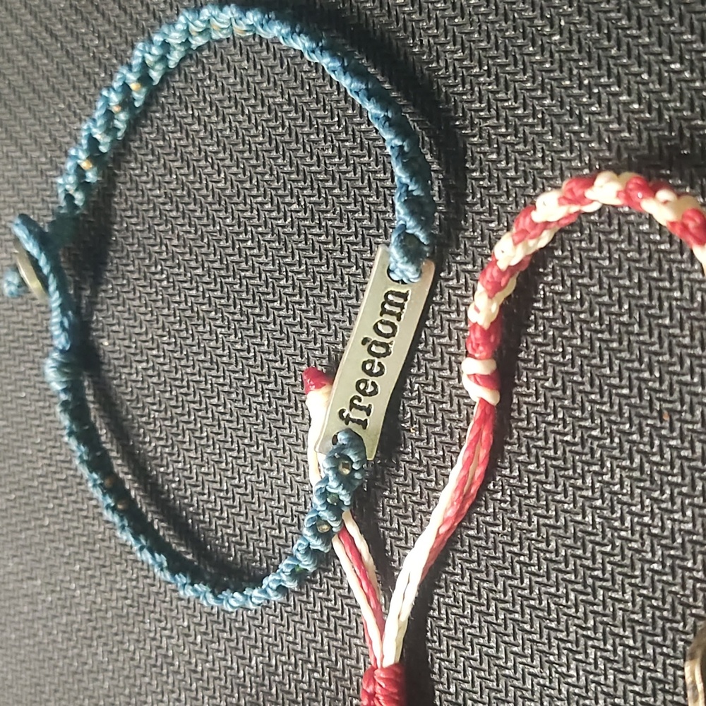 Colorful Braided Bracelets Set - Adjustable - Picture 3 of 4